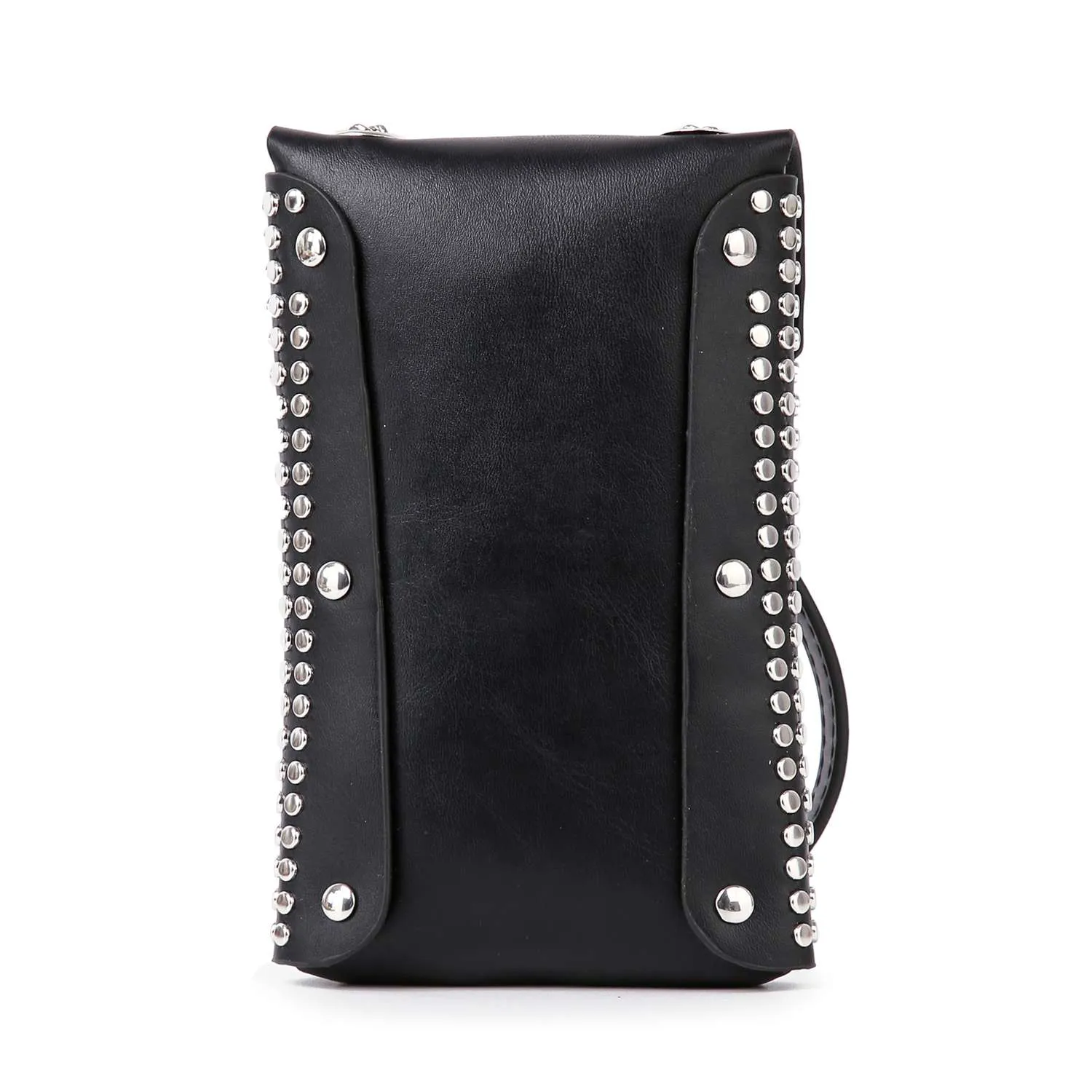 Studded Front Flap Cell Phone Crossbody by Handbag Factory sold by Deluxxie product image thumbnail 3