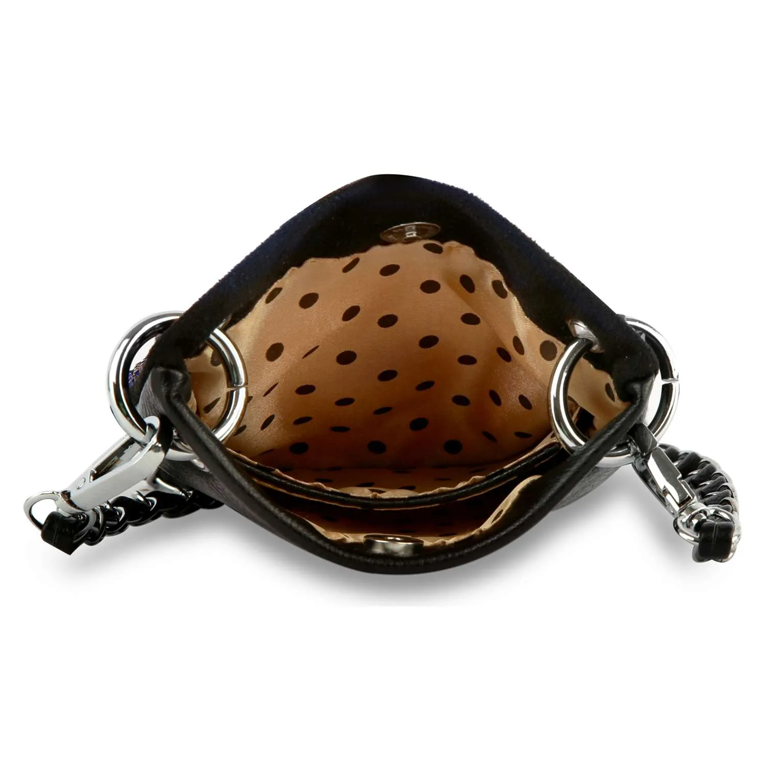 Rhinestone Covered Petite Crossbody Sling by Handbag Factory sold by Deluxxie product image thumbnail 5