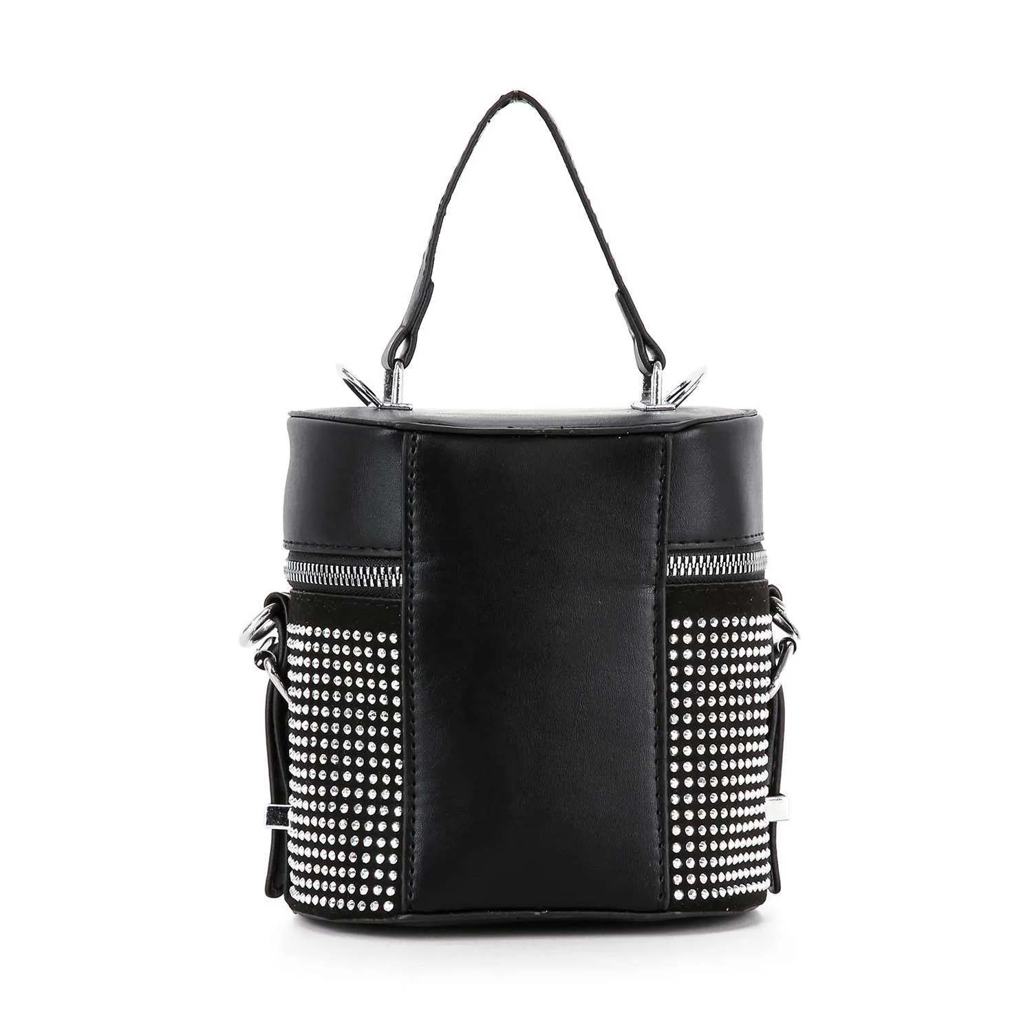 Petite Rhinestone Cylindrical Evening Bag by Handbag Factory sold by Deluxxie product image thumbnail 2