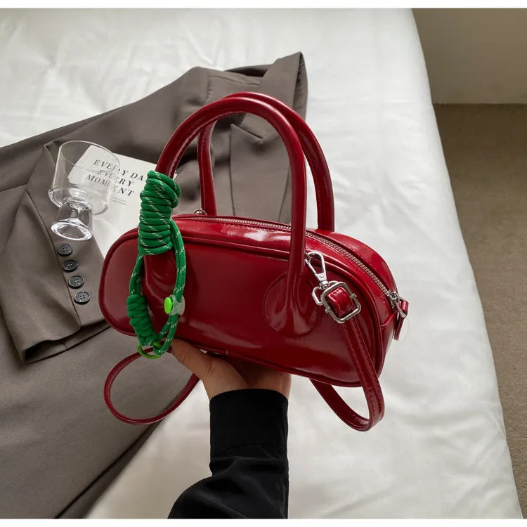 City Muse – Glossy Baguette Shoulder Bag sold by Deluxxie product image thumbnail 4