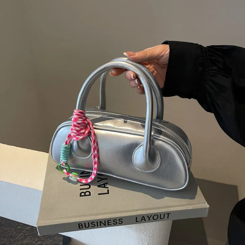 City Muse – Glossy Baguette Shoulder Bag sold by Deluxxie product image thumbnail 2