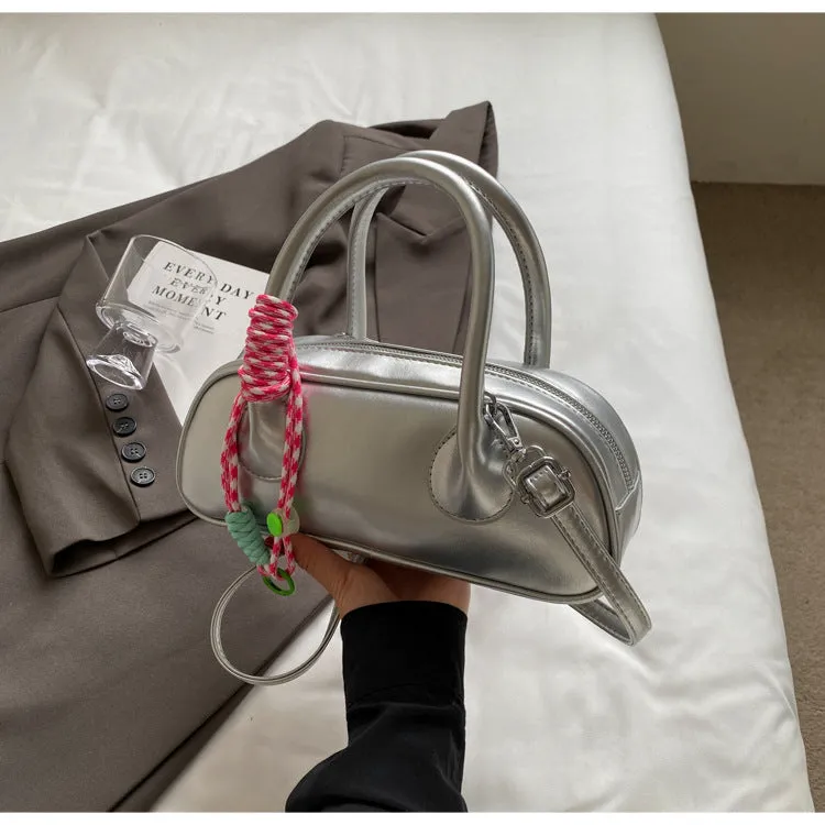 City Muse – Glossy Baguette Shoulder Bag sold by Deluxxie product image thumbnail 3