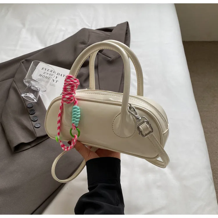 City Muse – Glossy Baguette Shoulder Bag sold by Deluxxie product image thumbnail 5