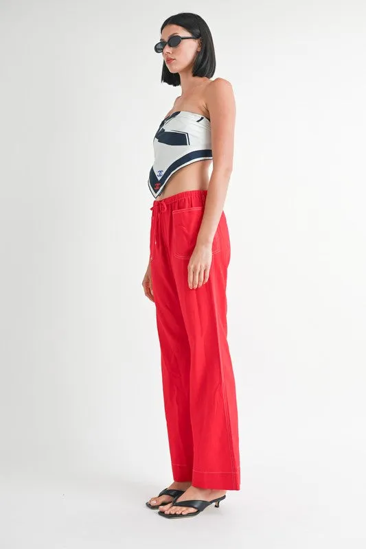 LINEN BOW TIE PANTS sold by Deluxxie product image thumbnail 5