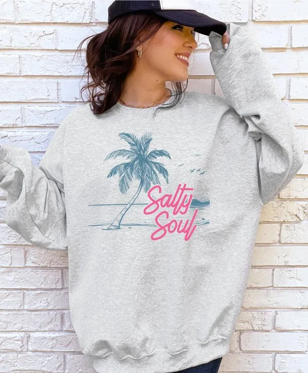 Salty Soul CrewNeck Sweatshirt sold by Deluxxie product image thumbnail 2