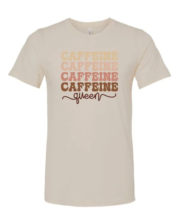 Caffeine Queen Coffee Graphic Tee sold by Deluxxie product image thumbnail 5