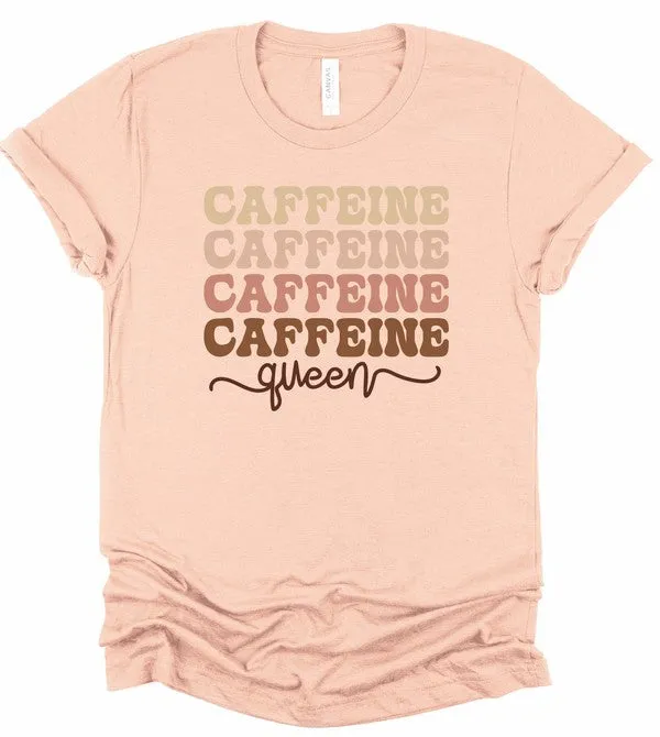 Caffeine Queen Coffee Graphic Tee sold by Deluxxie product image thumbnail 3