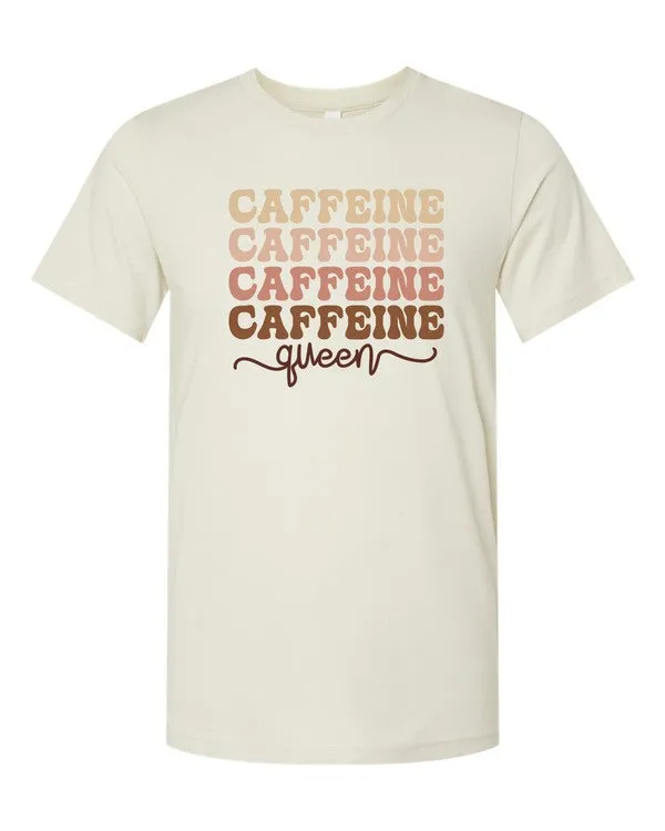 Caffeine Queen Coffee Graphic Tee sold by Deluxxie product image thumbnail 4