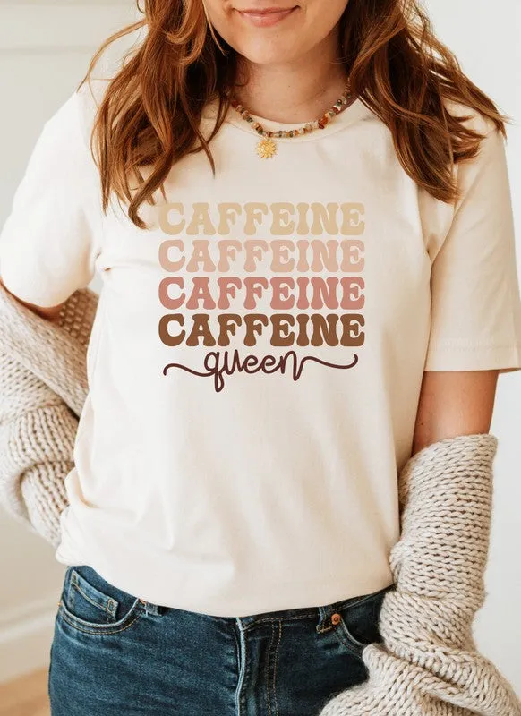 Caffeine Queen Coffee Graphic Tee sold by Deluxxie product image thumbnail 2