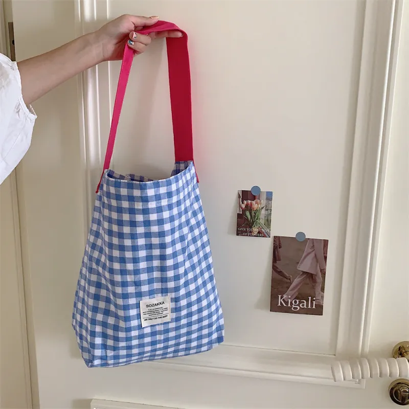 The Everyday Plaid Tote sold by Deluxxie