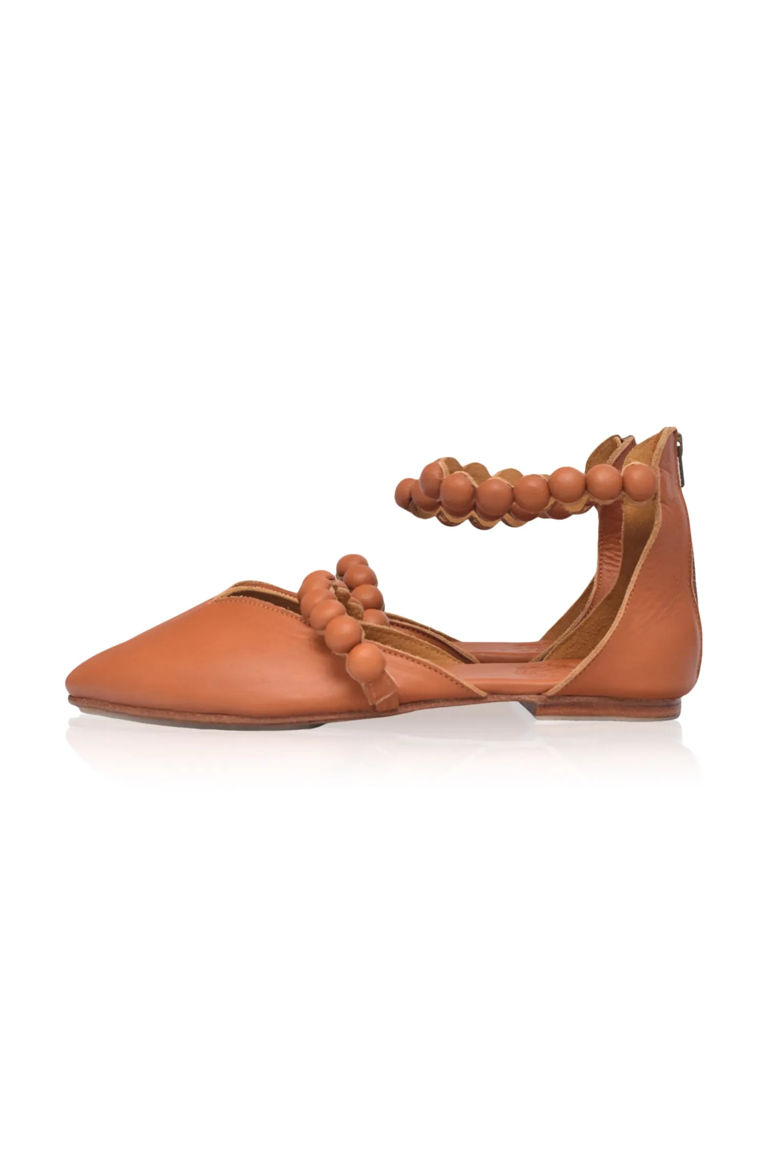 Carmella Pointy Toe Leather Flats by Bali ELF sold by Deluxxie product image thumbnail 3