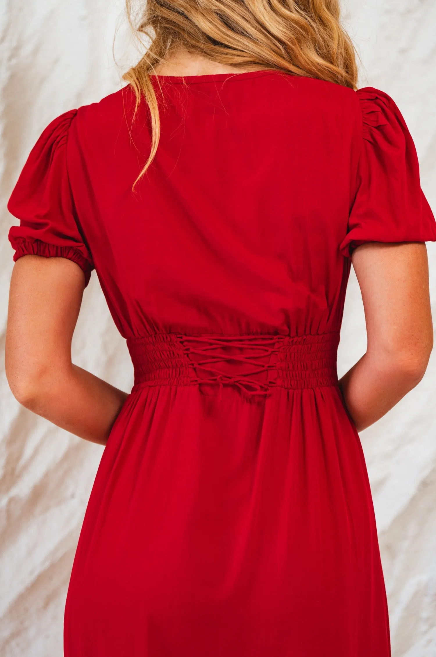 Emilia Button Down Midi Dress by Bali ELF sold by Deluxxie product image thumbnail 3