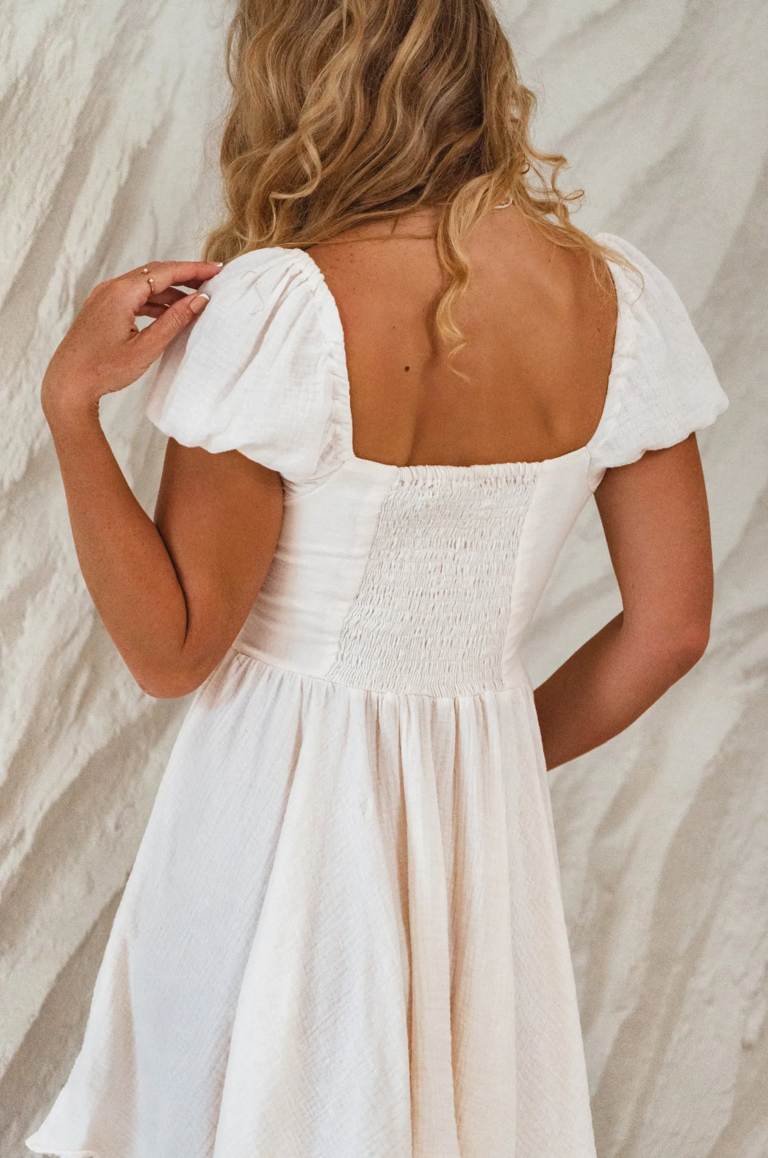 Michelina Cotton Mini Dress by Bali ELF sold by Deluxxie product image thumbnail 3