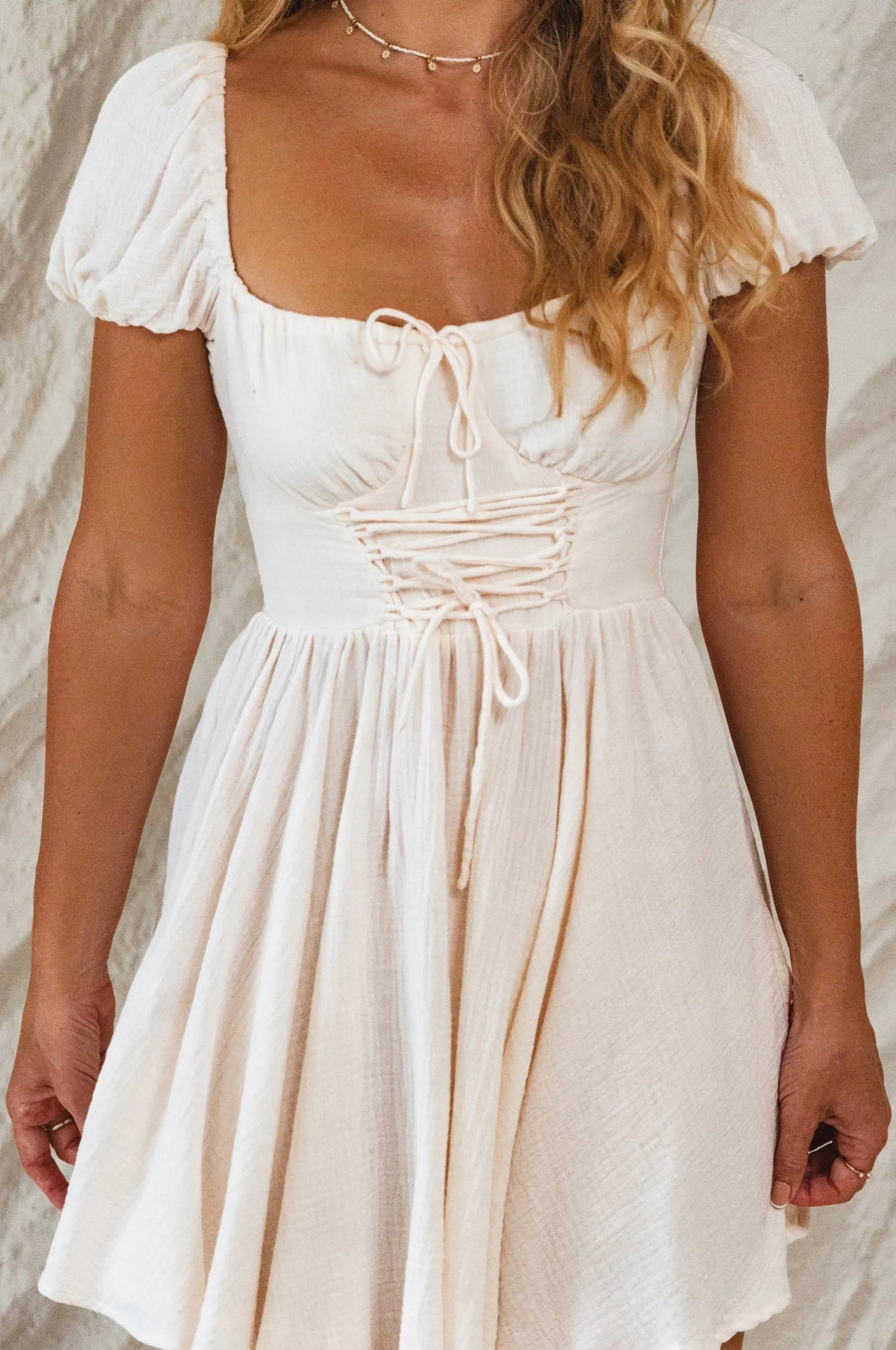 Michelina Cotton Mini Dress by Bali ELF sold by Deluxxie product image thumbnail 5