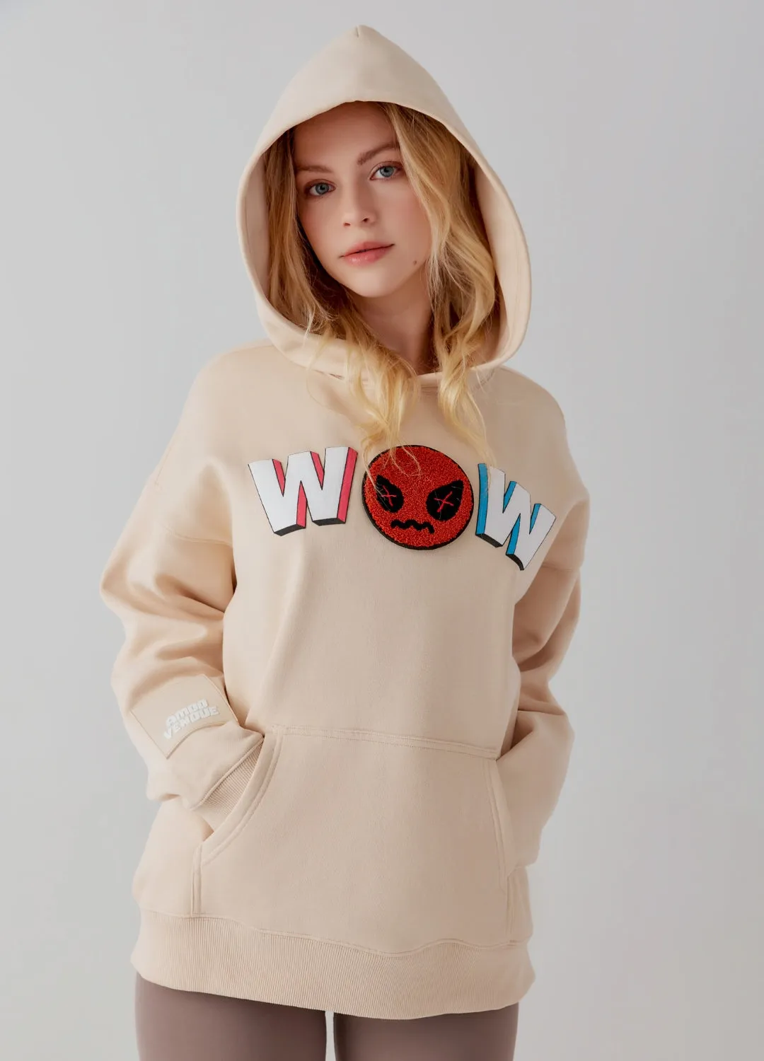 WOW "Mood" Emoji Hoodie by Amoo sold by Deluxxie product image thumbnail 4