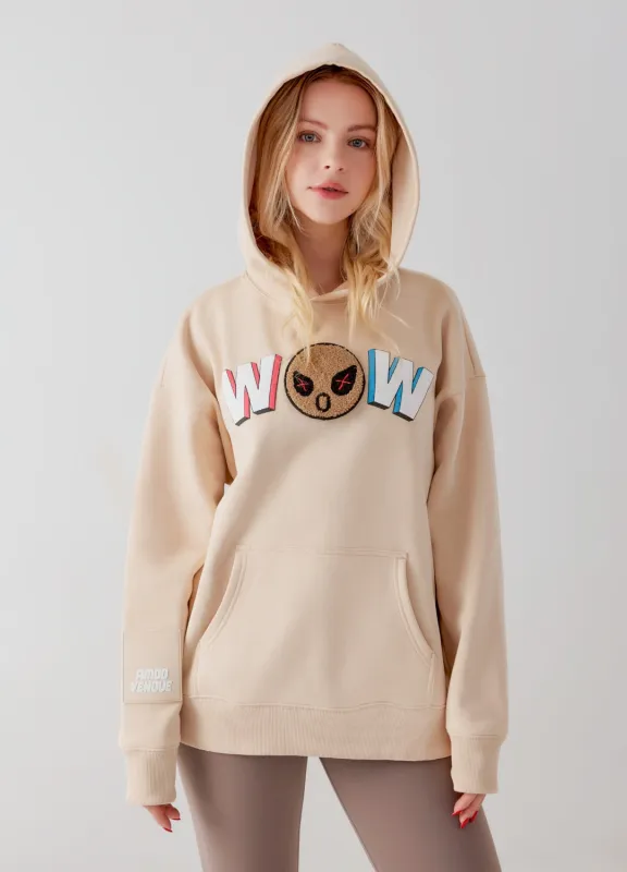 WOW  "Mood" Emoji Hoodie by Amoo sold by Deluxxie