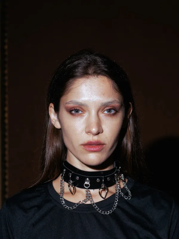 Noir Heart Necklace by The Cursed Closet sold by Deluxxie