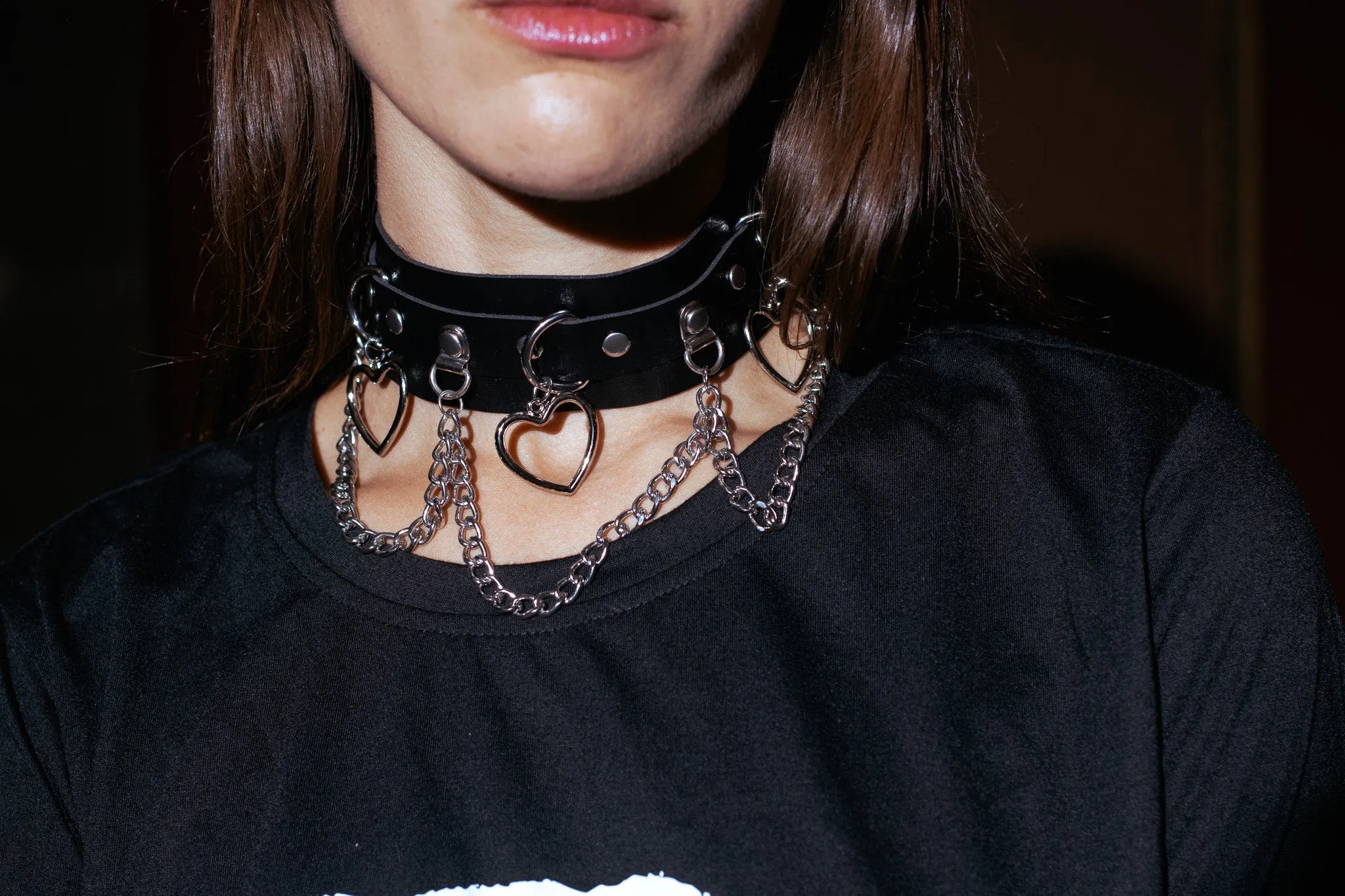 Noir Heart Necklace by The Cursed Closet sold by Deluxxie product image thumbnail 2