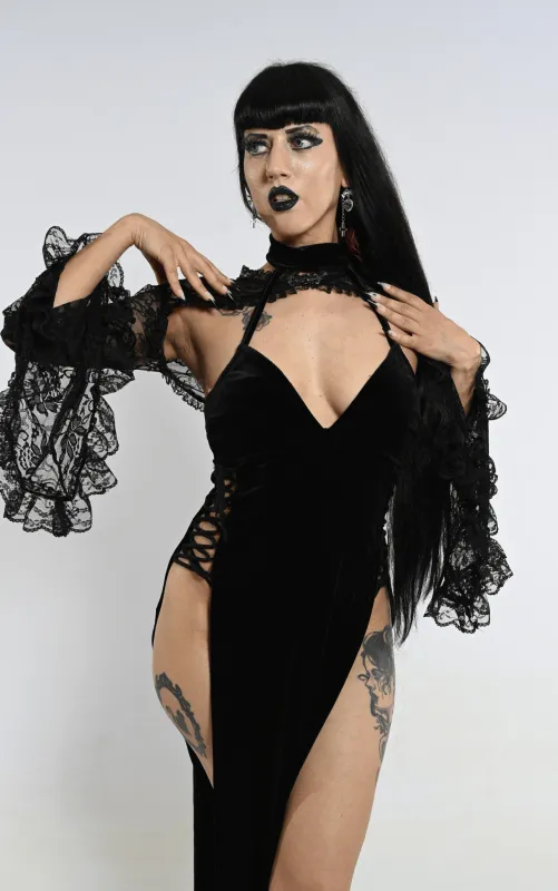 Raven's Split Dress by The Cursed Closet made by Deluxxie