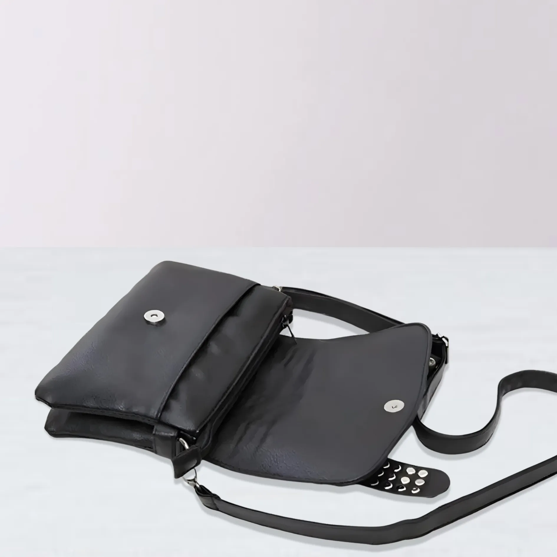 Black Skull Rivet Bag by The Cursed Closet sold by Deluxxie product image thumbnail 4