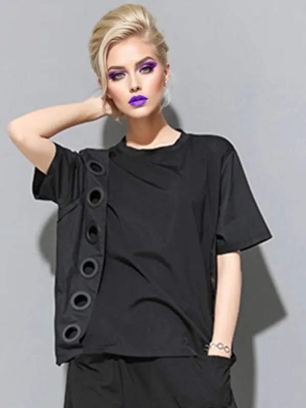 Tokiko O-Neck Short Sleeve Shirt by Marigold Shadows made by Deluxxie