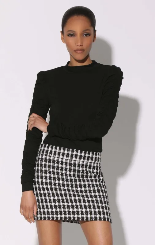 Chaya Top, Black by Walter Baker sold by Deluxxie