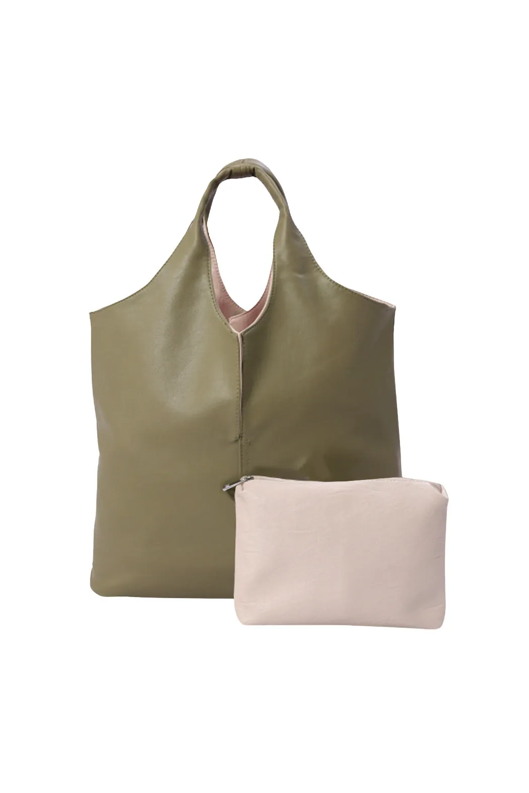 Reversible with Pouch Vegan Leather Bag by Embellish Your Life sold by Deluxxie
