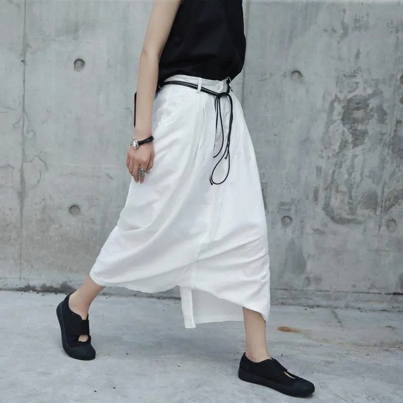 Yuruidesu Linen Ankle Pants by Marigold Shadows sold by Deluxxie product image thumbnail 3
