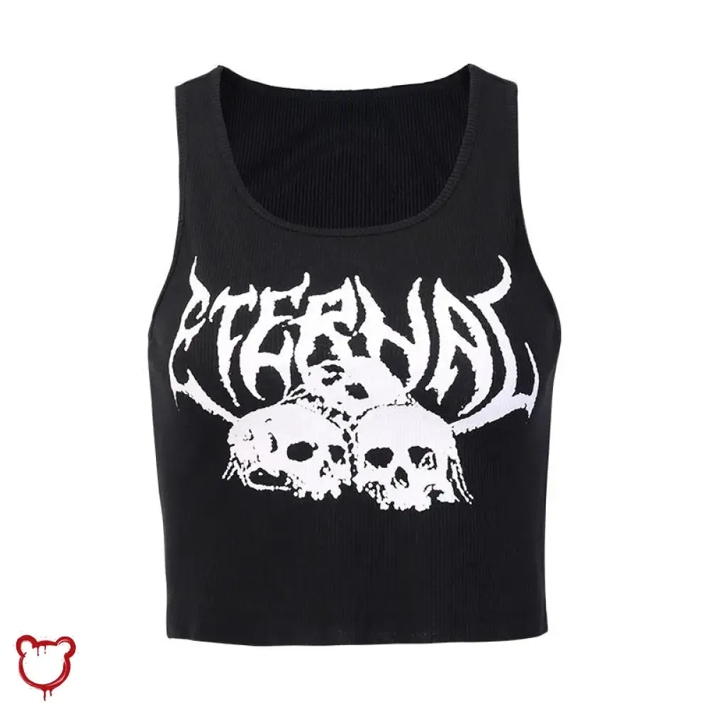 Goth Crop in Eternal Black by The Cursed Closet sold by Deluxxie product image thumbnail 3