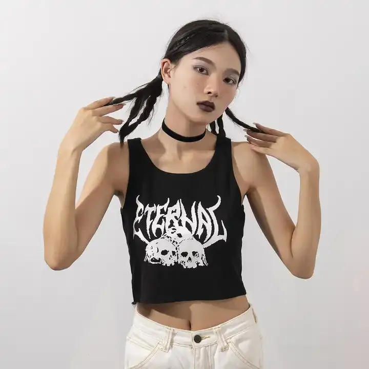 Goth Crop in Eternal Black by The Cursed Closet sold by Deluxxie