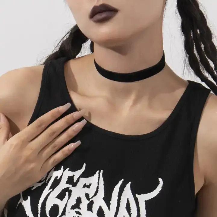 Goth Crop in Eternal Black by The Cursed Closet sold by Deluxxie product image thumbnail 2