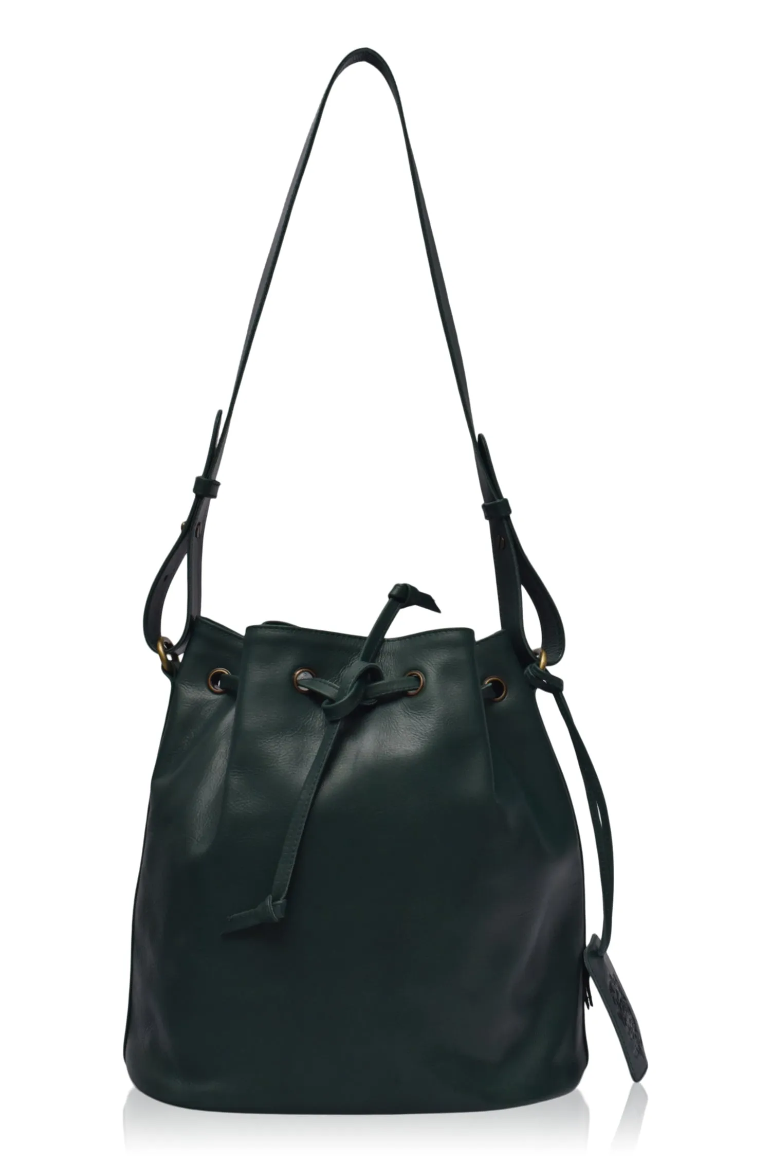 Geneva Drawstring Leather Bag by Bali ELF sold by Deluxxie product image thumbnail 3