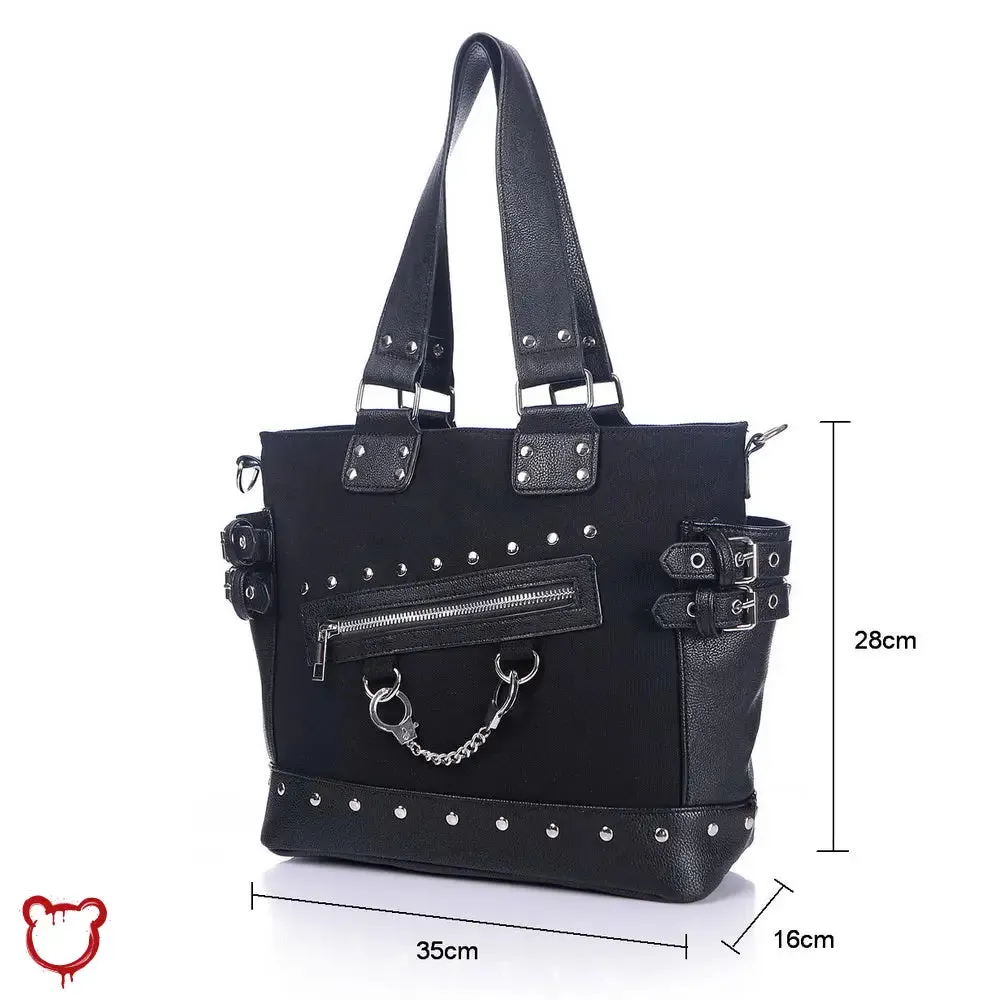 'Rebel Black Handcuff Bag' by The Cursed Closet sold by Deluxxie product image thumbnail 4