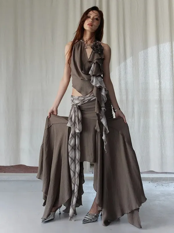 Burnn Layered Skirt by Marigold Shadows sold by Deluxxie