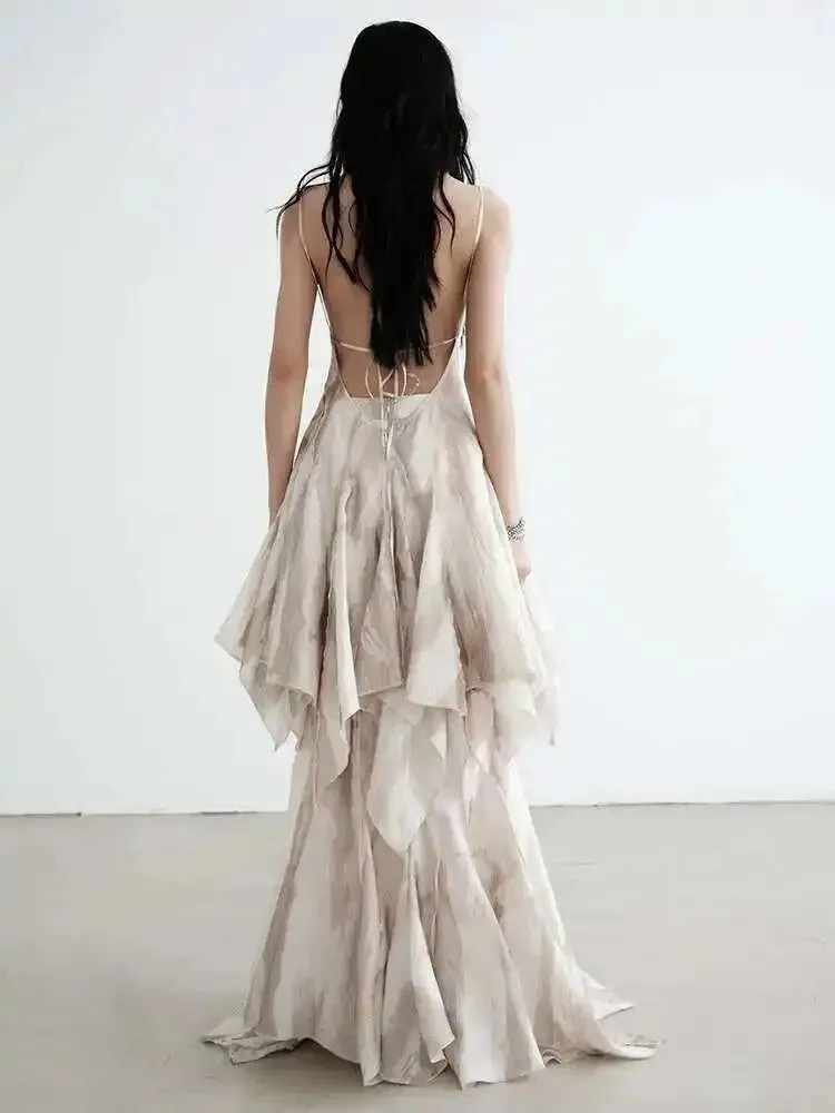 Mericott Ruffle Dress by Marigold Shadows sold by Deluxxie product image thumbnail 5