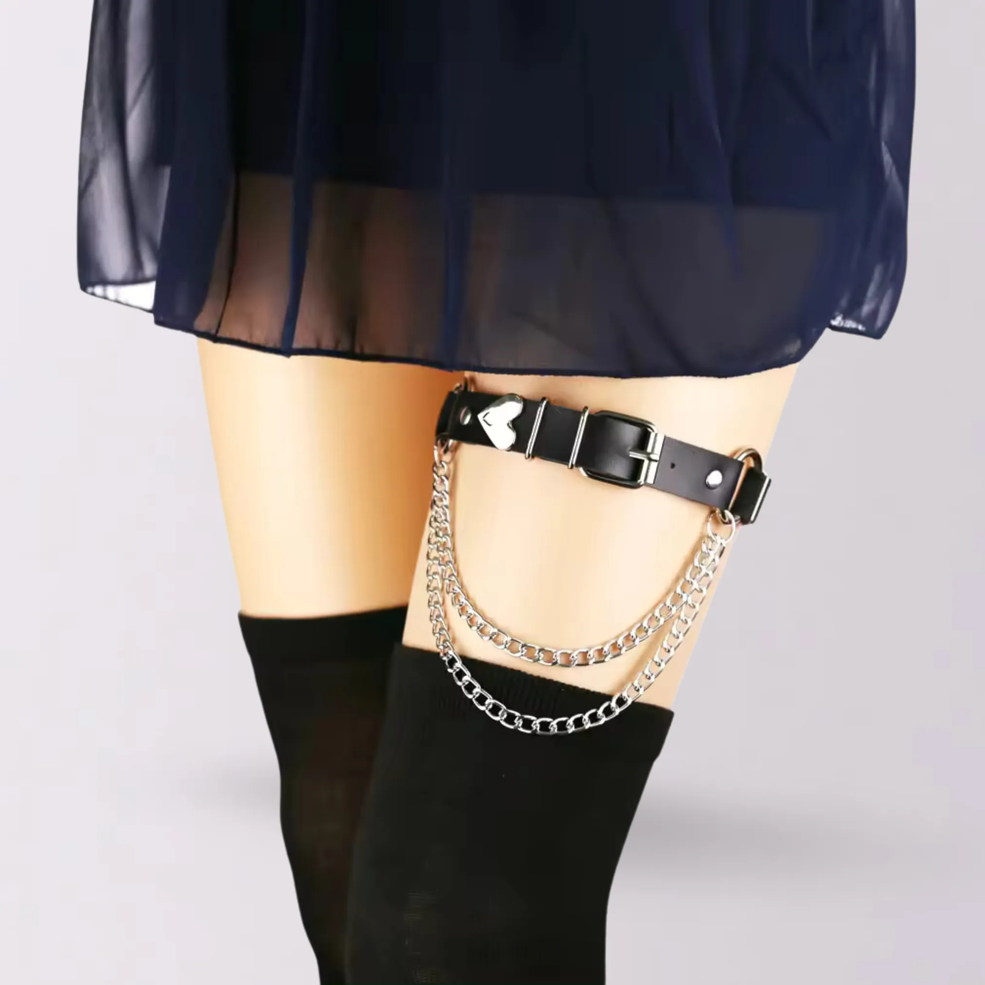 Raven’s Edge Garter by The Cursed Closet sold by Deluxxie product image thumbnail 2