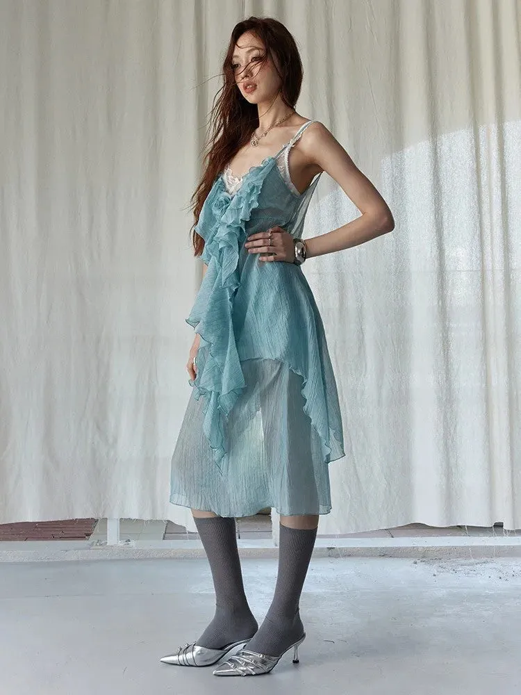 Sebree Ruffle Tank Top by Marigold Shadows sold by Deluxxie product image thumbnail 5