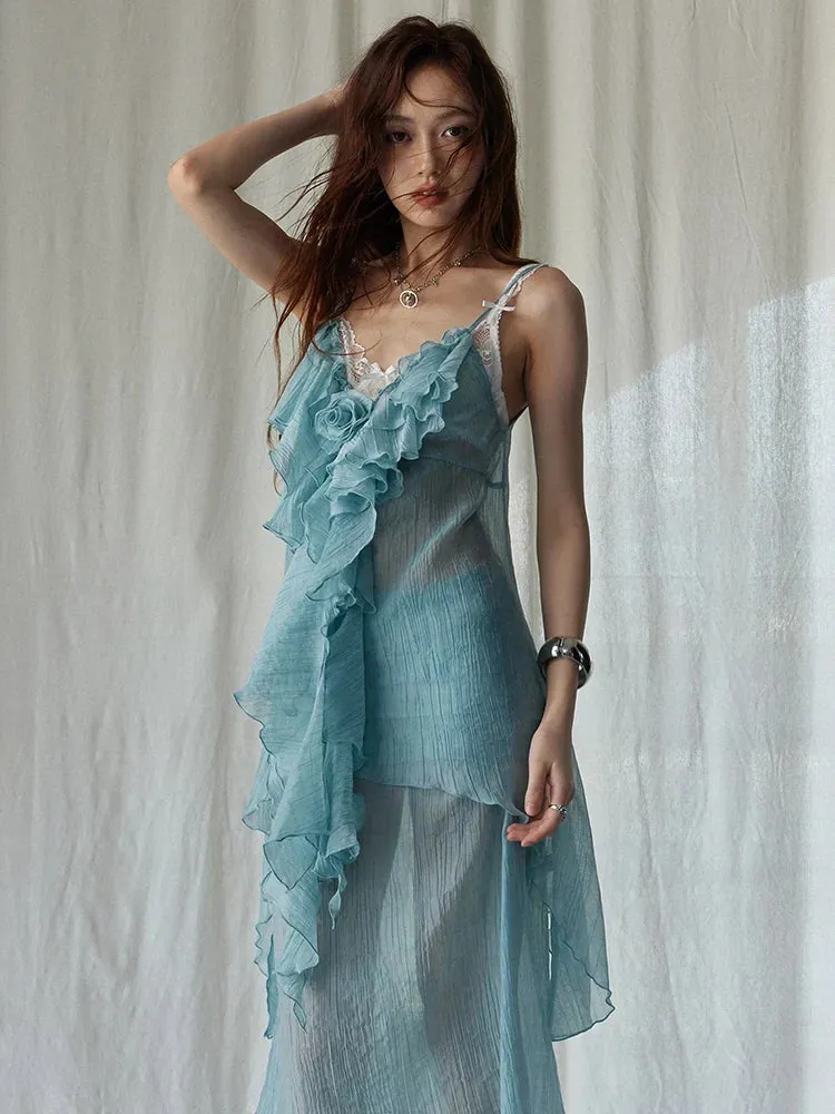 Sebree Ruffle Tank Top by Marigold Shadows sold by Deluxxie product image thumbnail 4