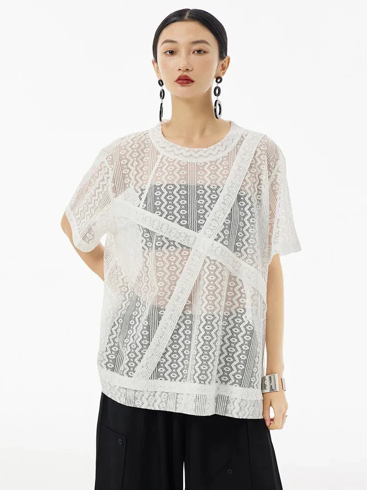 Izicaya Sheet Lace Shirt by Marigold Shadows sold by Deluxxie product image thumbnail 5