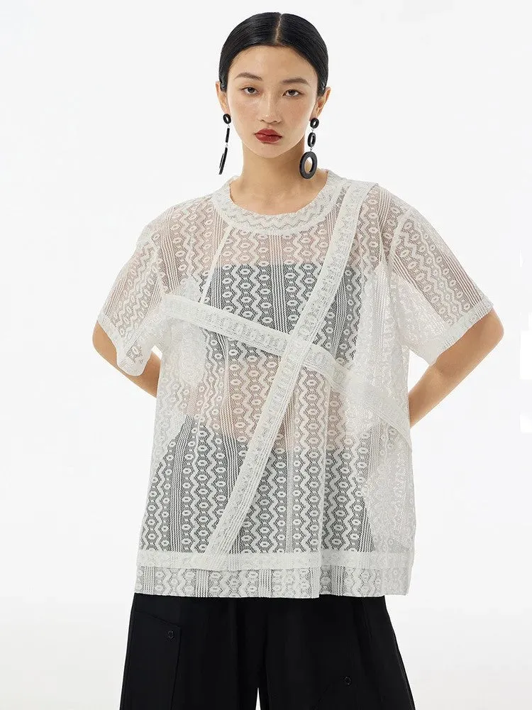 Izicaya Sheet Lace Shirt by Marigold Shadows sold by Deluxxie product image thumbnail 2