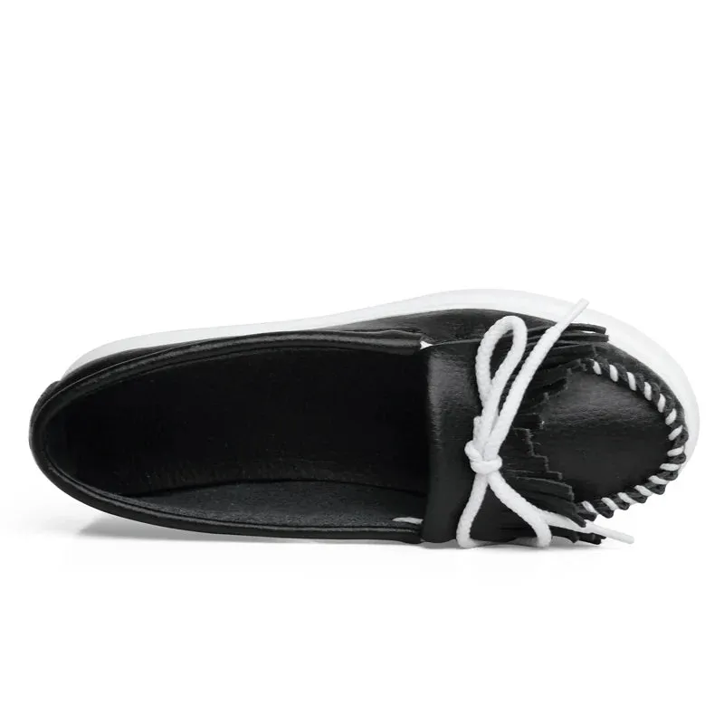 Moeerue Platform Moccasins - Black by Marigold Shadows sold by Deluxxie product image thumbnail 5