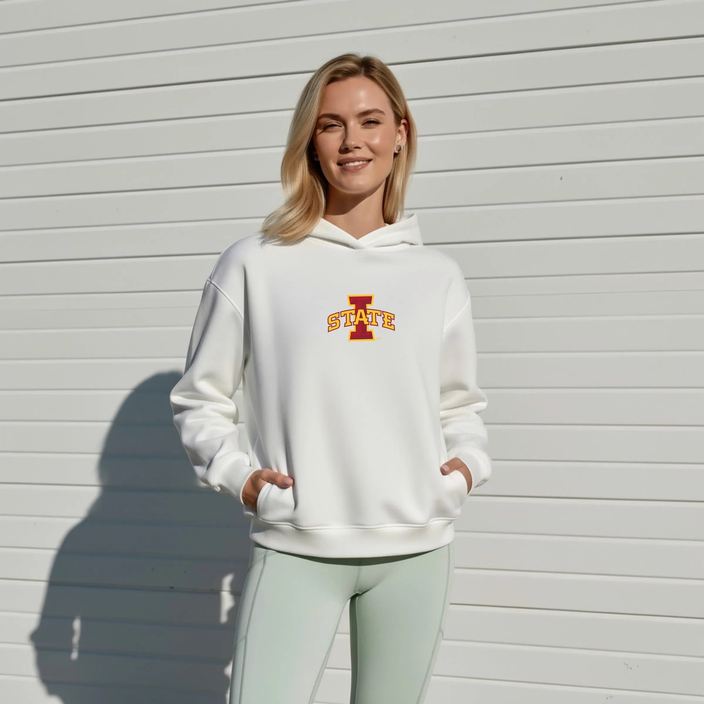 Oversized Zipper Pocket Hoodie Iowa State by Kadi sold by Deluxxie product image thumbnail 4