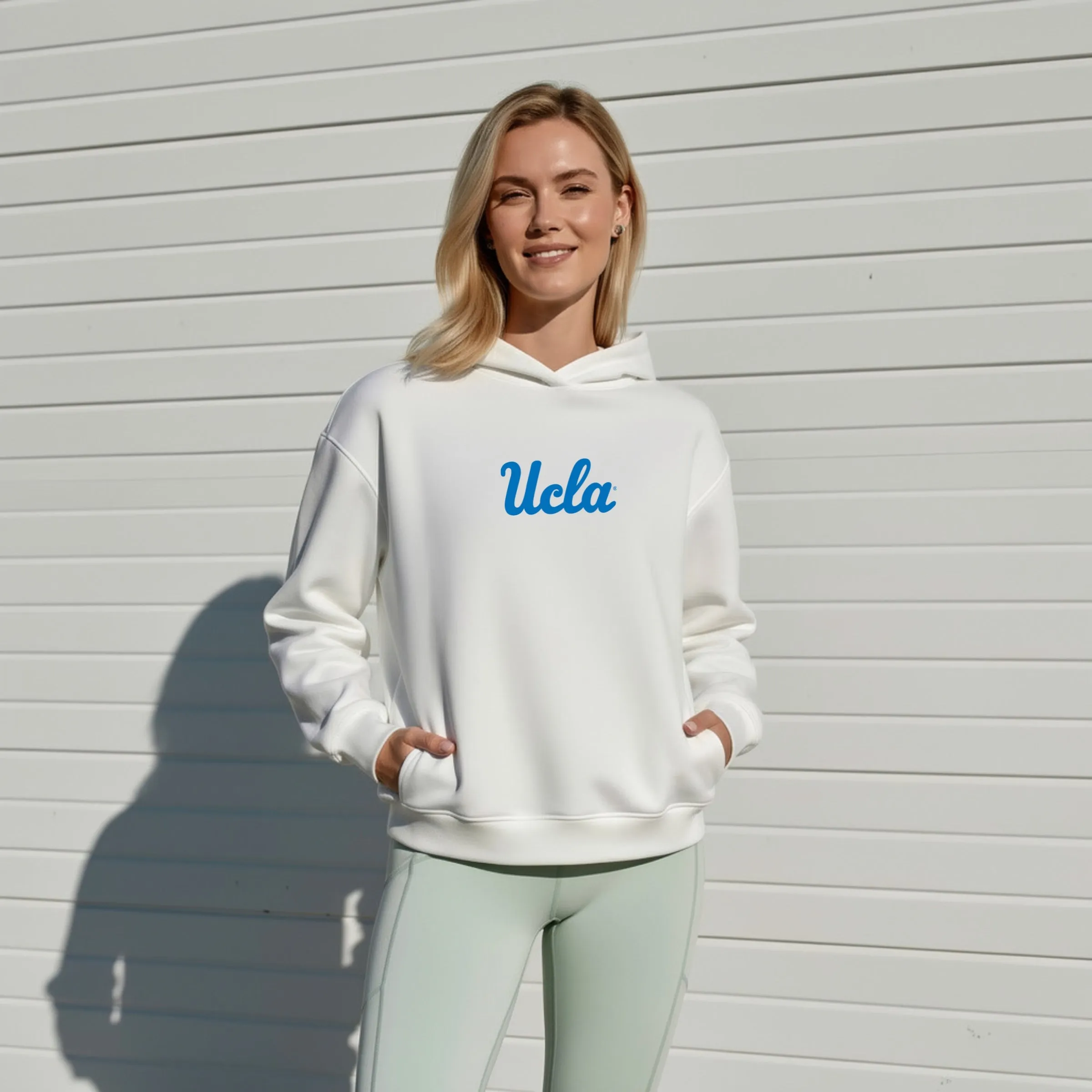 Oversized Zipper Pocket Hoodie Ucla by Kadi sold by Deluxxie product image thumbnail 4