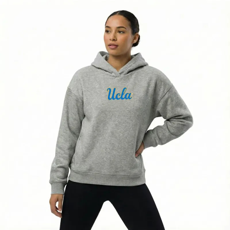 Oversized Zipper Pocket Hoodie Ucla by Kadi sold by Deluxxie