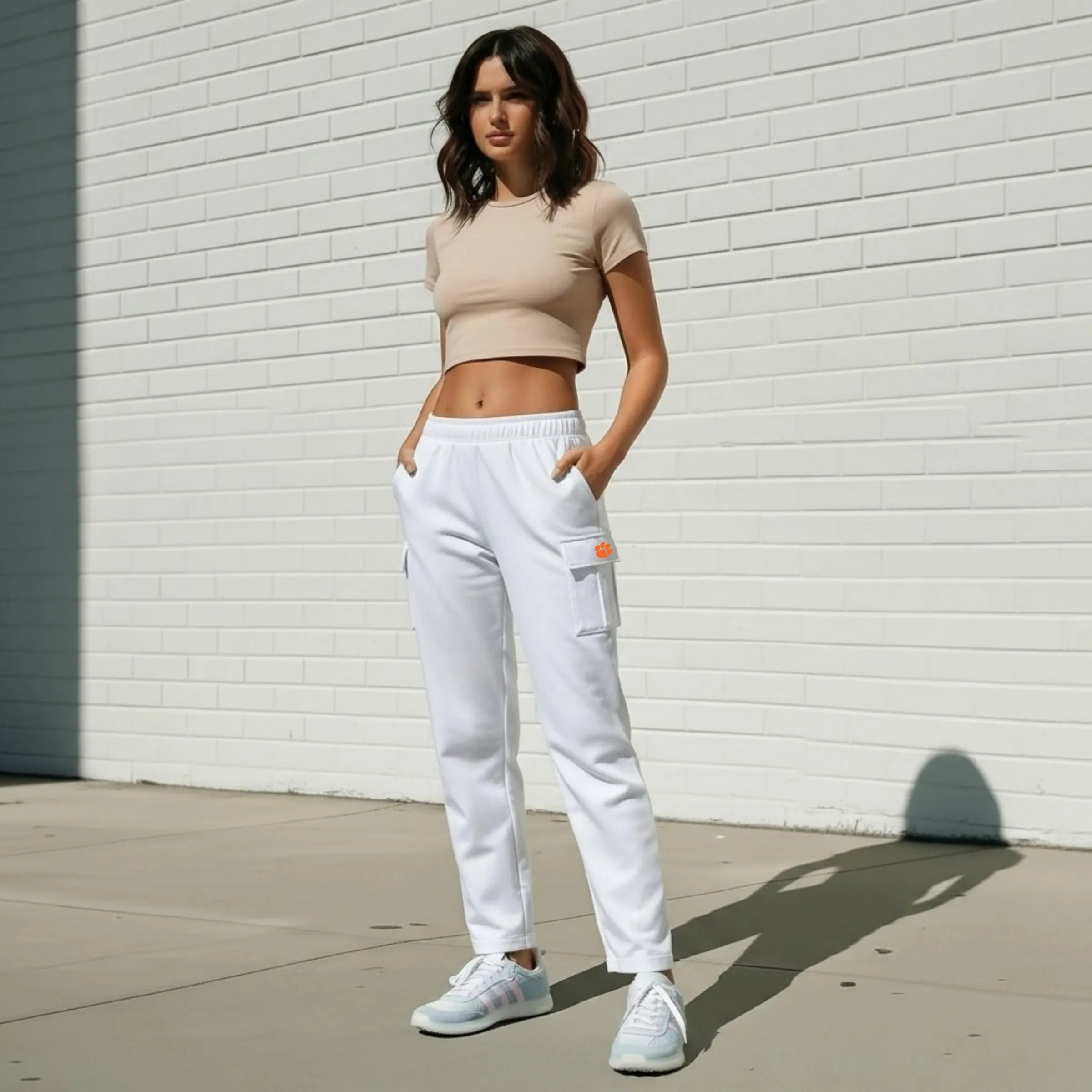 Cargo Straight Fleece Pants Clesmon by Kadi sold by Deluxxie