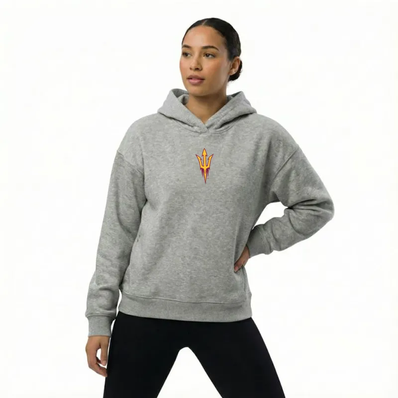 Oversized Zipper Pocket Hoodie Arizona-State by Kadi sold by Deluxxie