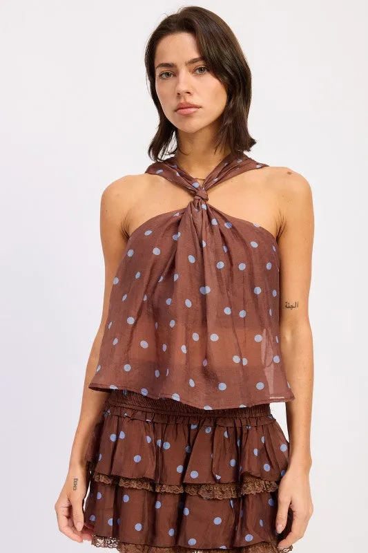 POLKA DOT TIE SWING TOP made by emory park