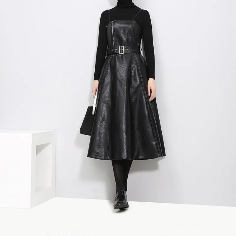 Musset Vegan Leather Dress by Marigold Shadows made by Deluxxie