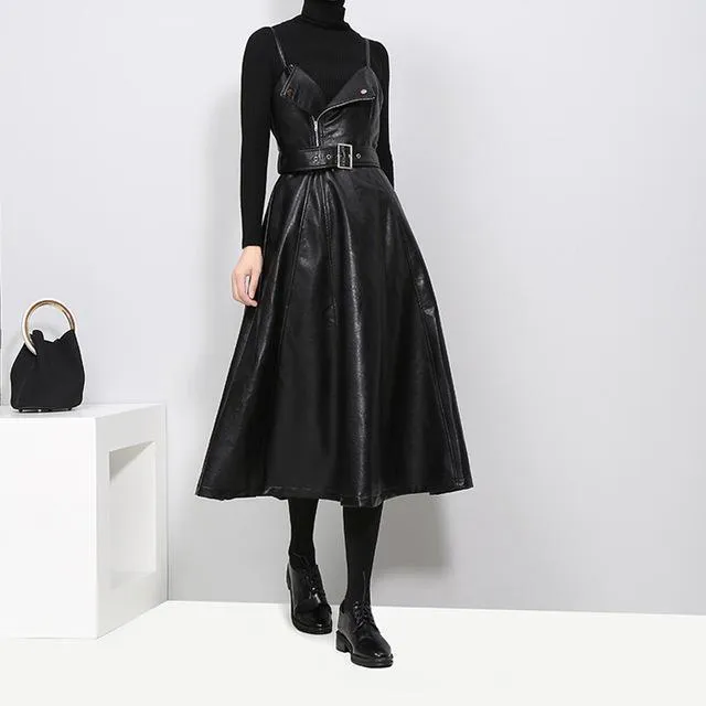 Musset Vegan Leather Dress by Marigold Shadows sold by Deluxxie product image thumbnail 5