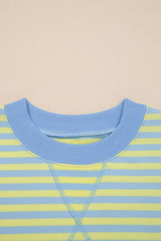 Stripe Colorblock Pullover & Pull-On Shorts Set sold by Deluxxie product image thumbnail 4